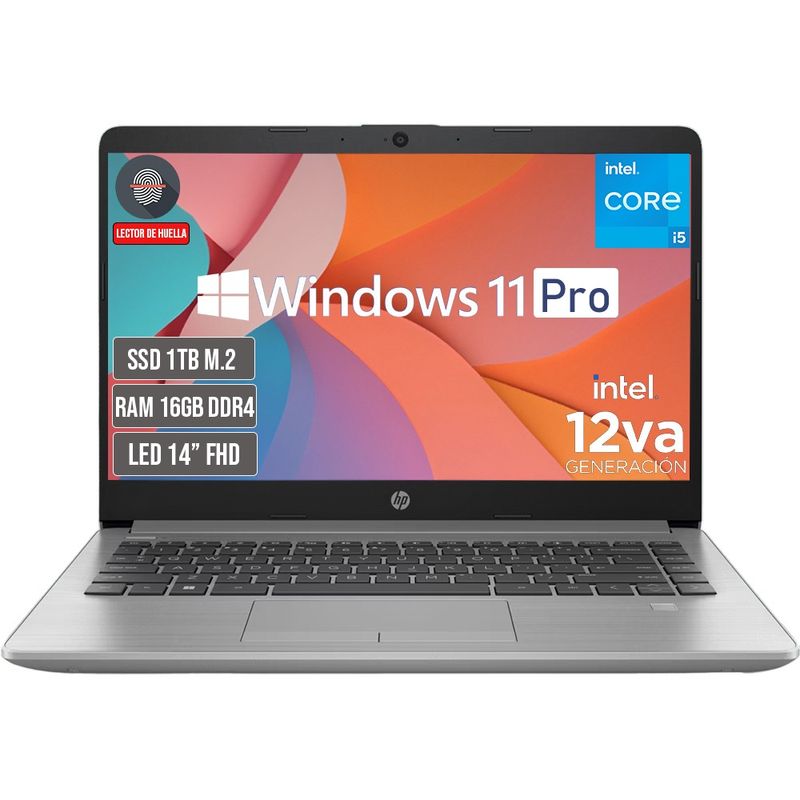 HP - PORTATIL HP INTEL CORE I5-1235U SSD 1TB RAM 16GB LED 14 FULL HD WIN 11 PRO