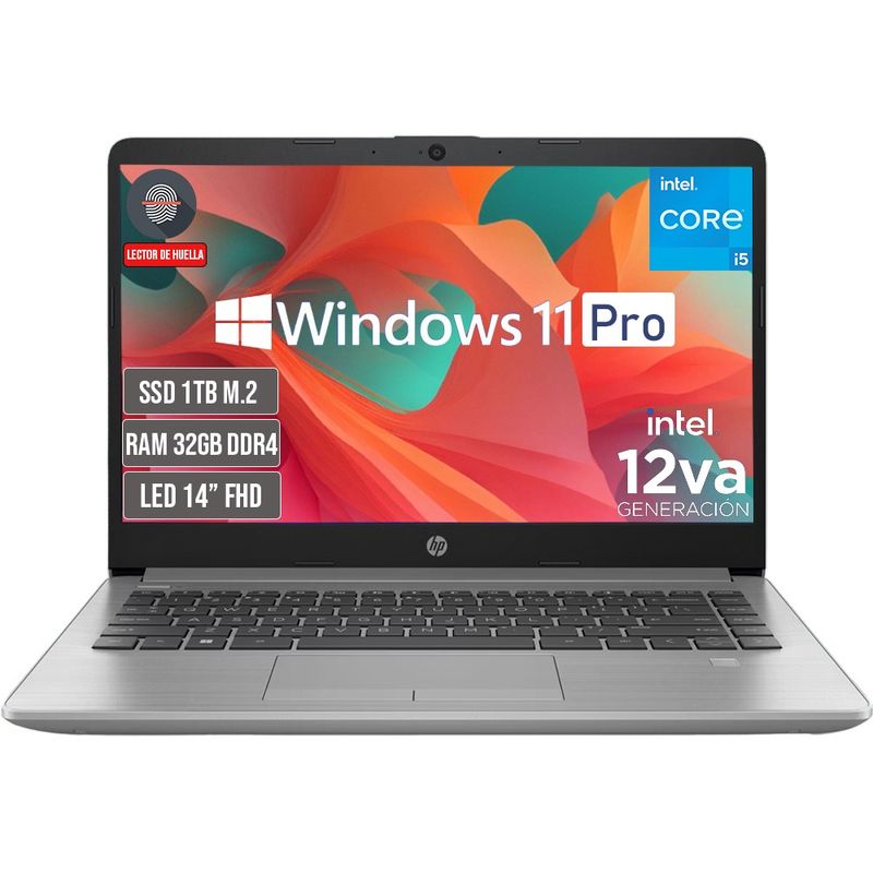 HP - PORTATIL HP INTEL CORE I5-1235U SSD 1TB RAM 32GB LED 14 FULL HD WIN 11 PRO