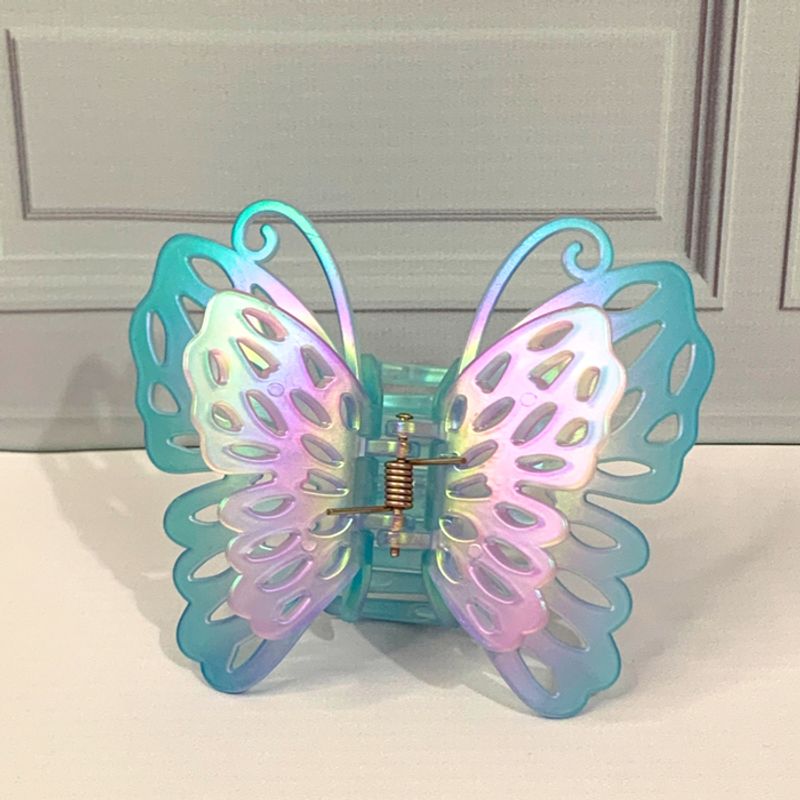 GENERICO - Pinza Gancho Caimán Mariposa Tornasol Para Cabello