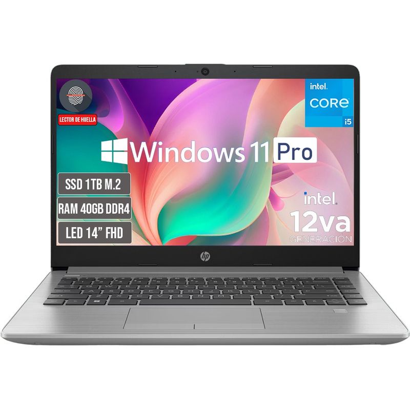 HP - PORTATIL HP INTEL CORE I5-1235U SSD 1TB RAM 40GB LED 14 FULL HD WIN 11 PRO