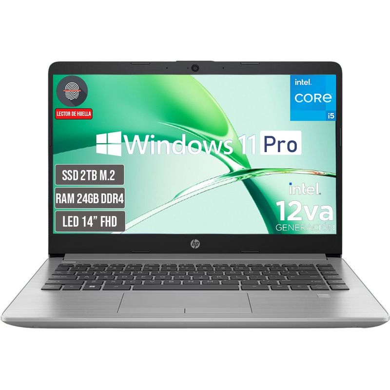 HP - PORTATIL HP INTEL CORE I5-1235U SSD 2TB RAM 24GB LED 14 FULL HD WIN 11 PRO