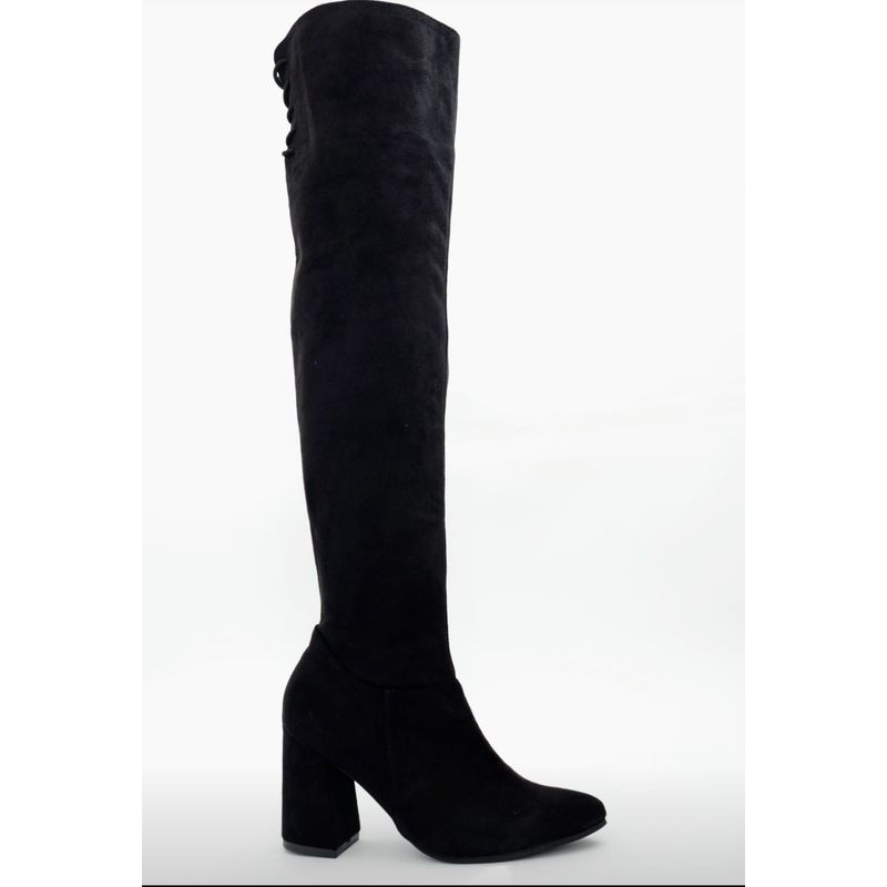 GENERICO - Bota Gabriela 071  super larga en microfibra