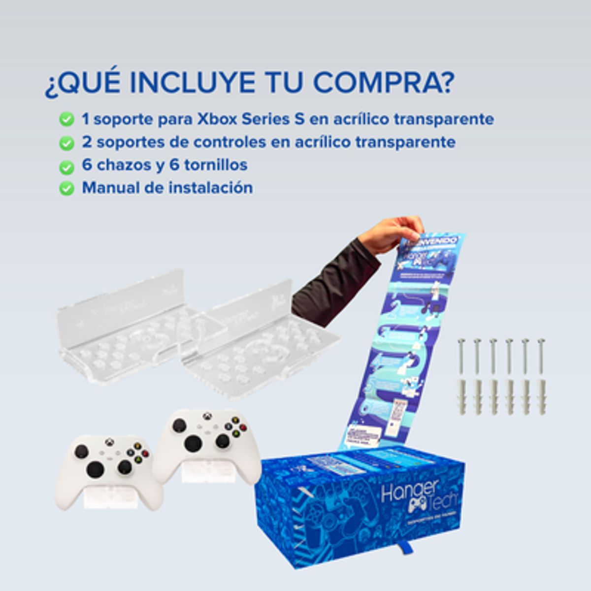 HANGERTECH - Combo soporte de pared Xbox Series S.