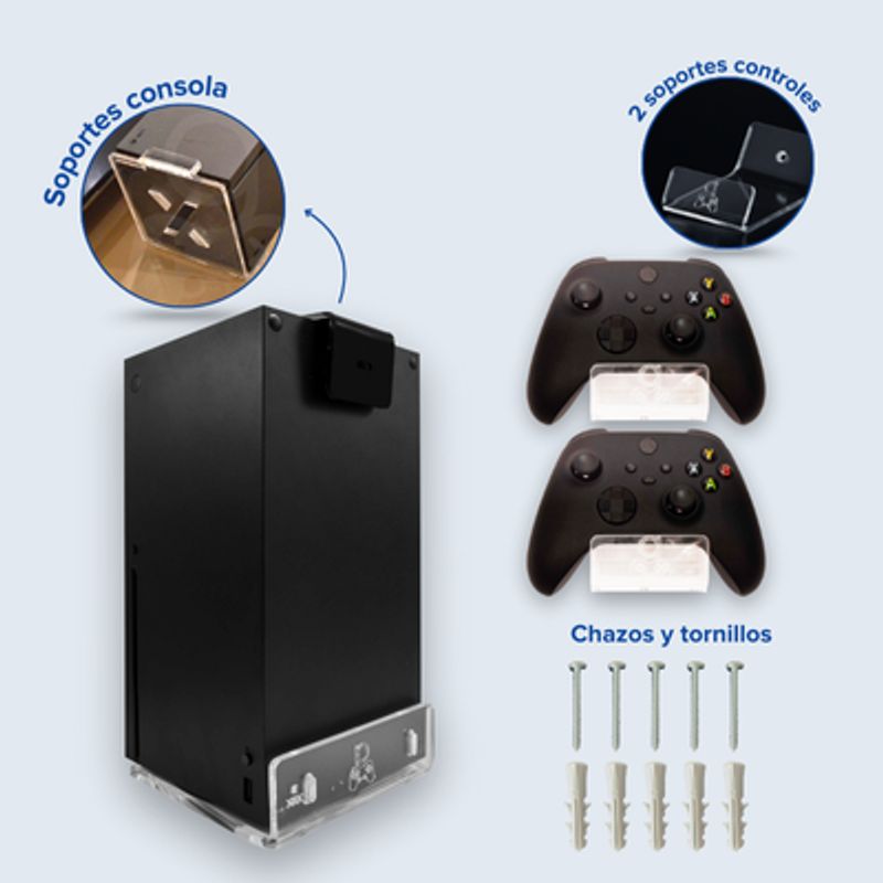 HANGERTECH - Combo soporte de pared Xbox Series X.