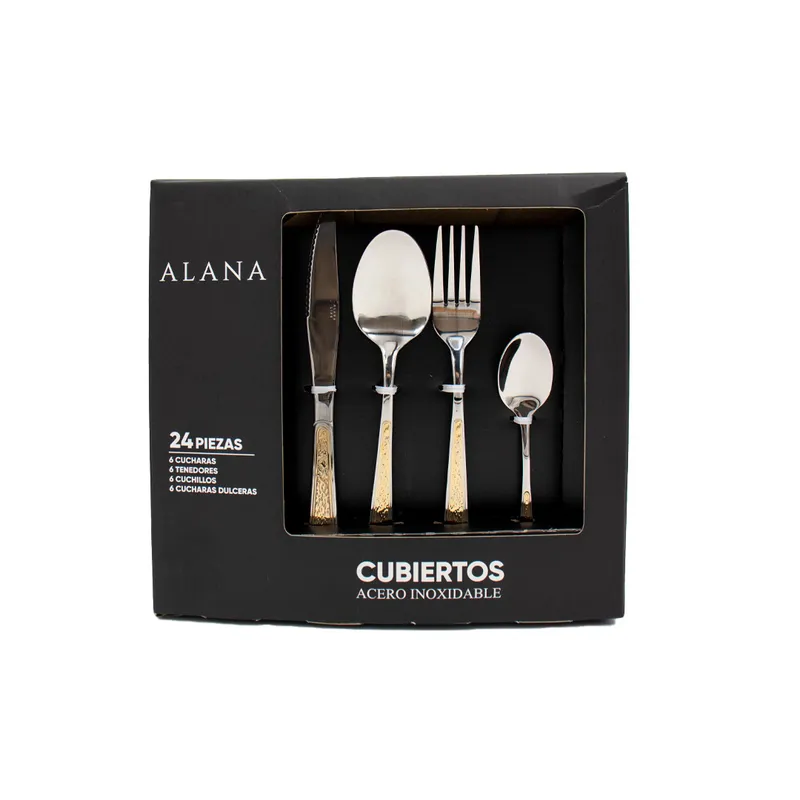 ALANA LIFE - Set de cubiertos x 24 piezas - Estocolmo $130.000