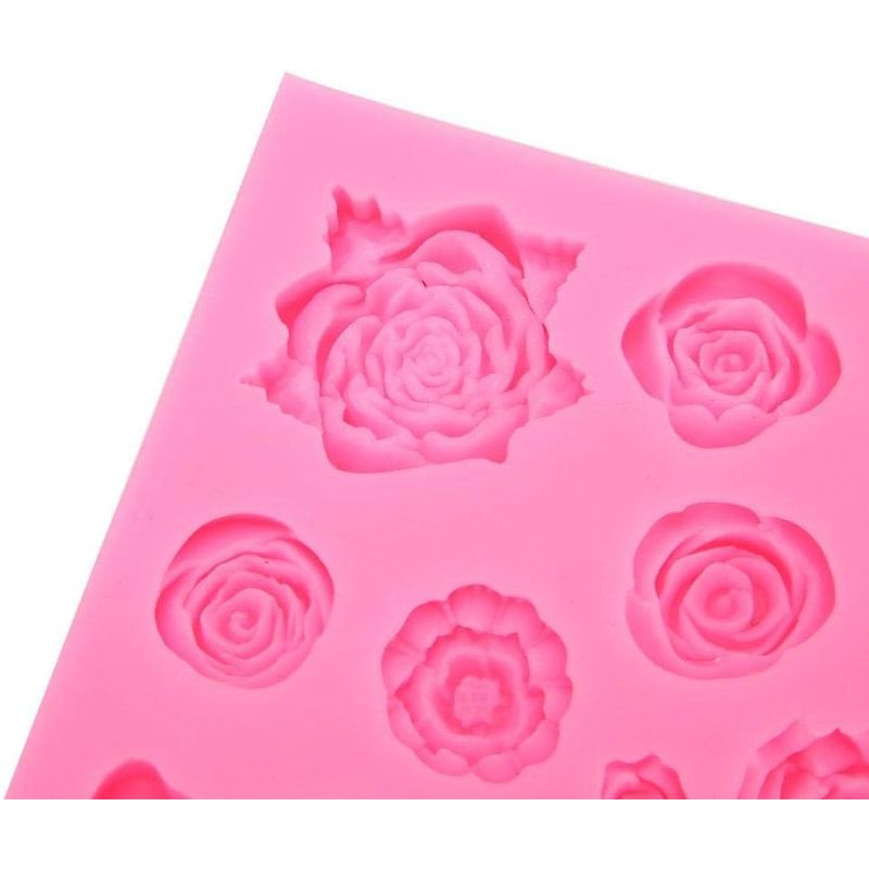 ORQUIDEA - Molde  rosas en silicona 10x7.5 cm