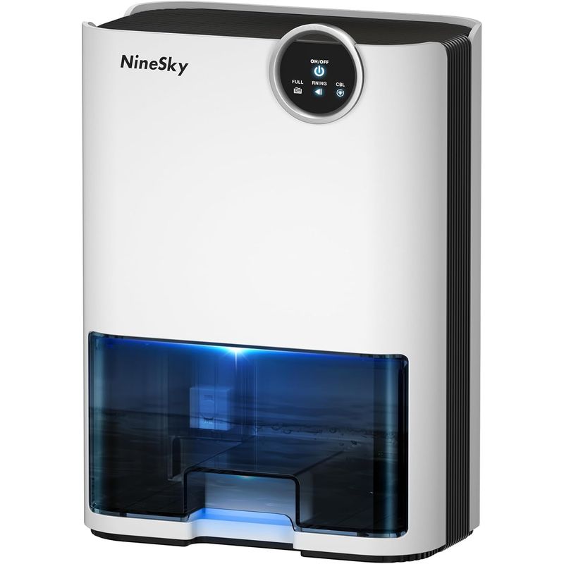 GENERICO - Deshumidificador Ninesky Silencioso De 70 Oz Para 75 Mt2