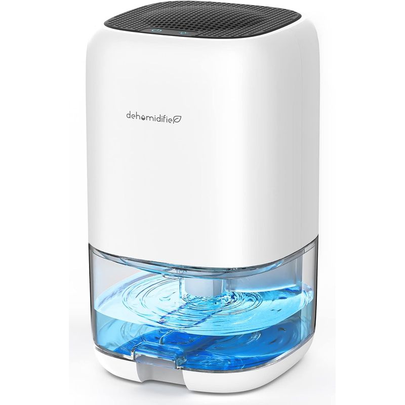 GENERICO - Deshumidificador Tanque 1lt 26m2 Silencioso Extrae 450mldía Color Blanco 110v