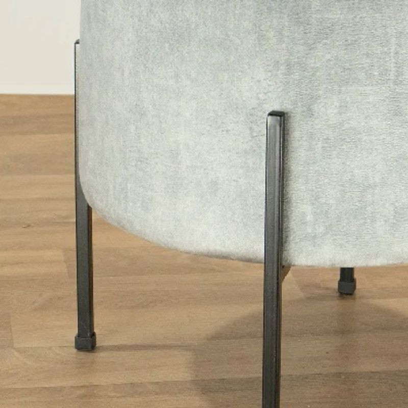 DKO DESIGN - Puff Redondo Dubai 40x40x40 Gris