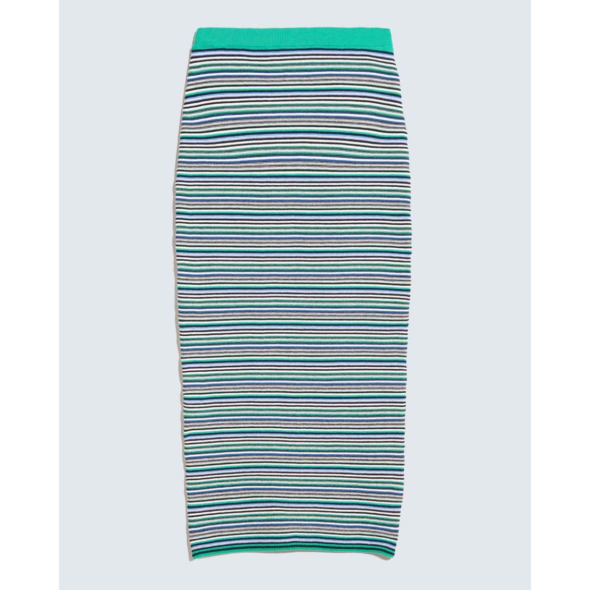SEVEN SEVEN - Falda Midi Tejida  Para Mujer Verde Seven Seven