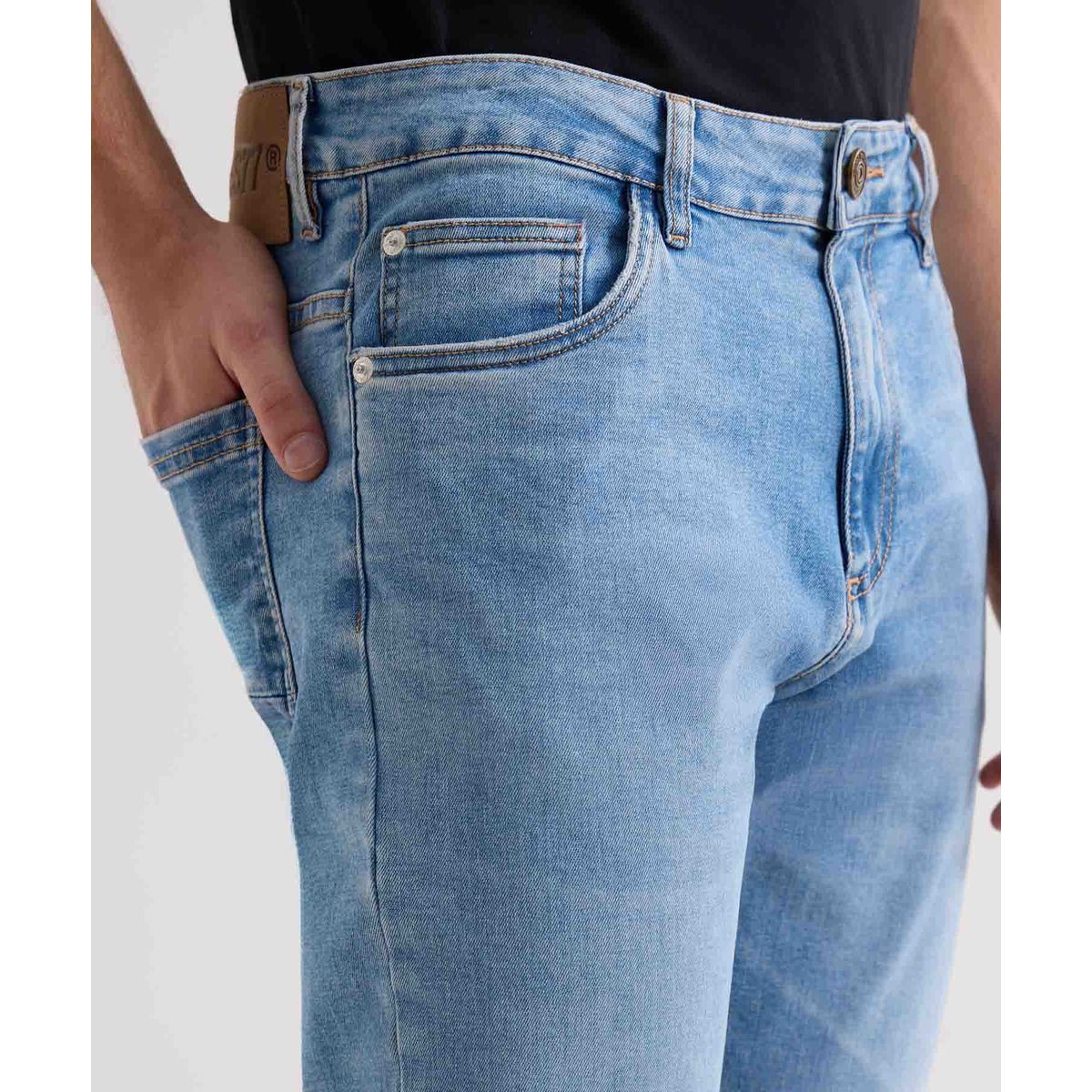 SEVEN SEVEN - Jeans Slim Tono Claro  Para Hombre Azul Seven Seven