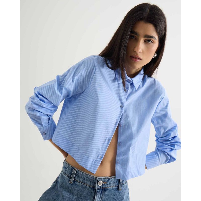 SEVEN SEVEN - Blusa Para Mujer Manga Larga Color Azul Marca Seven Seven #28124048