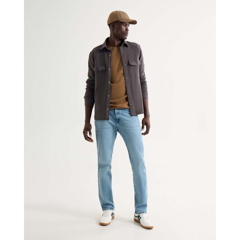 SEVEN SEVEN - Camisa Para Hombre Sobrecamisa Manga Larga Color Gris Marca Seven Seven #45012101