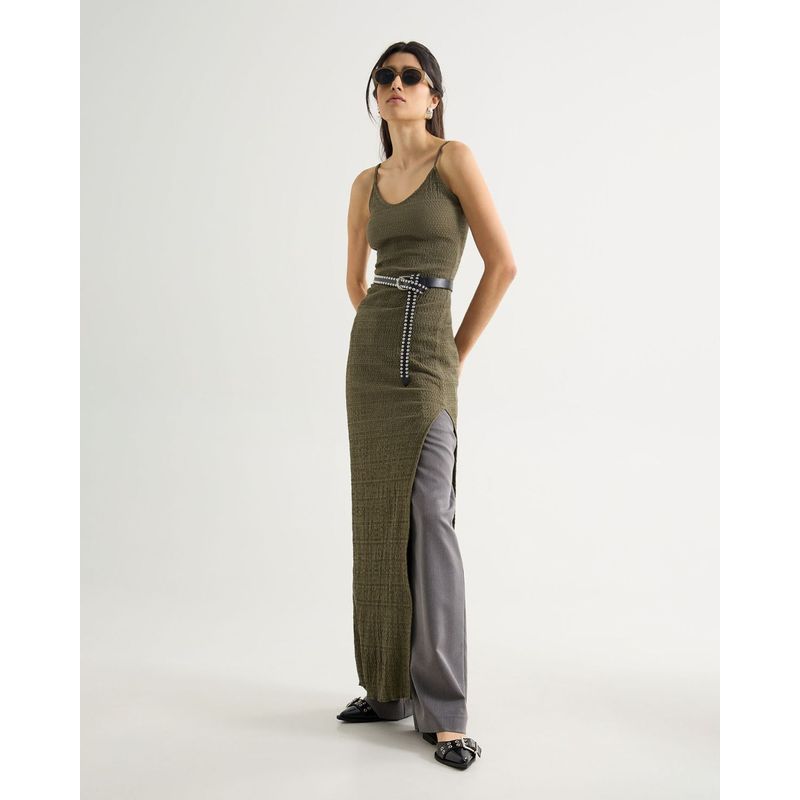 SEVEN SEVEN - Vestido Para Mujer M/Sisa Largo Color Verde Marca Seven Seven #28171385