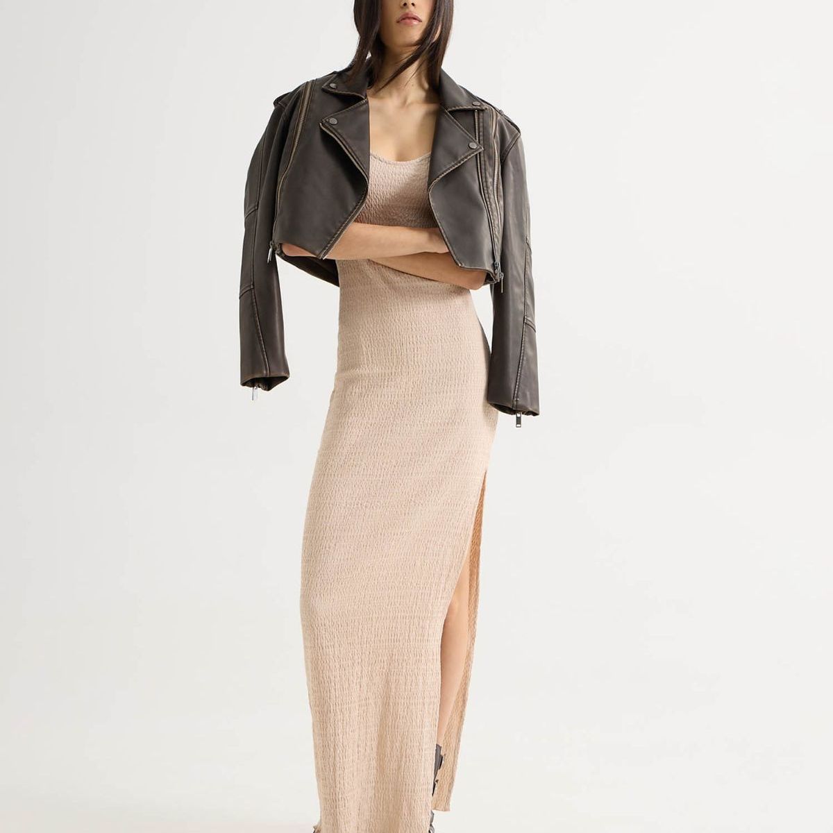 SEVEN SEVEN - Vestido Para Mujer M/Sisa Largo Color Beige Marca Seven Seven #28171386