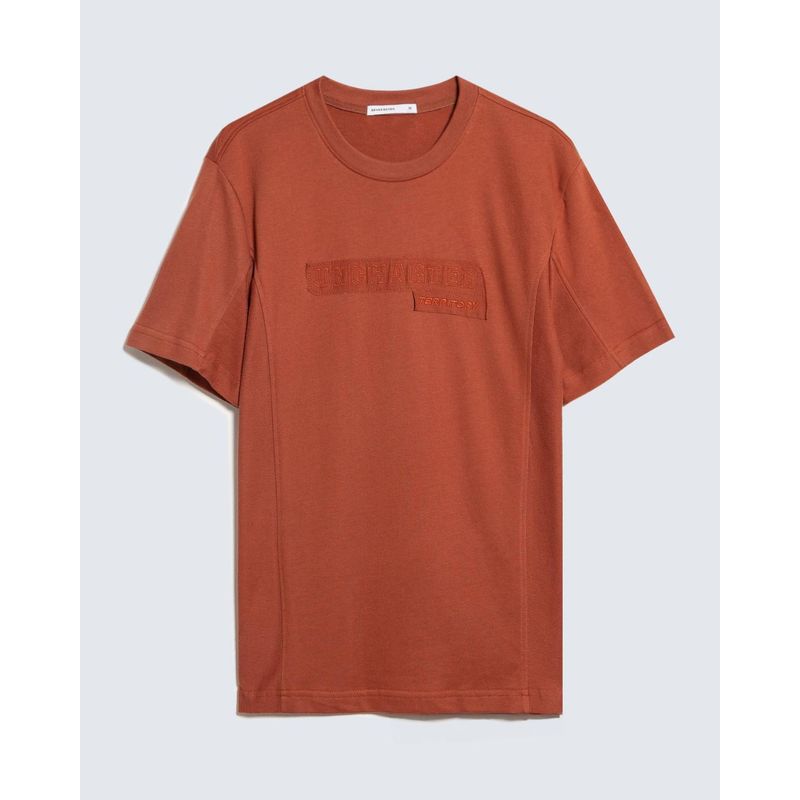 SEVEN SEVEN - Camiseta Para Hombre Manga Corta Cuello Redondo Color Terracota Marca Seven Seven #45092707