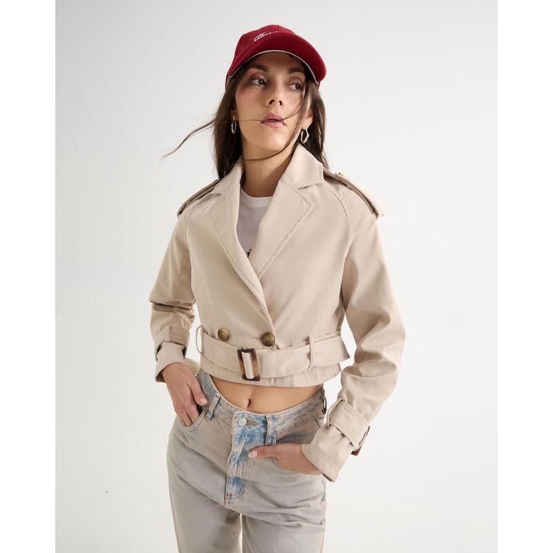 SEVEN SEVEN - Chaqueta Para Mujer Trench Color Camel Marca Seven Seven #28080963