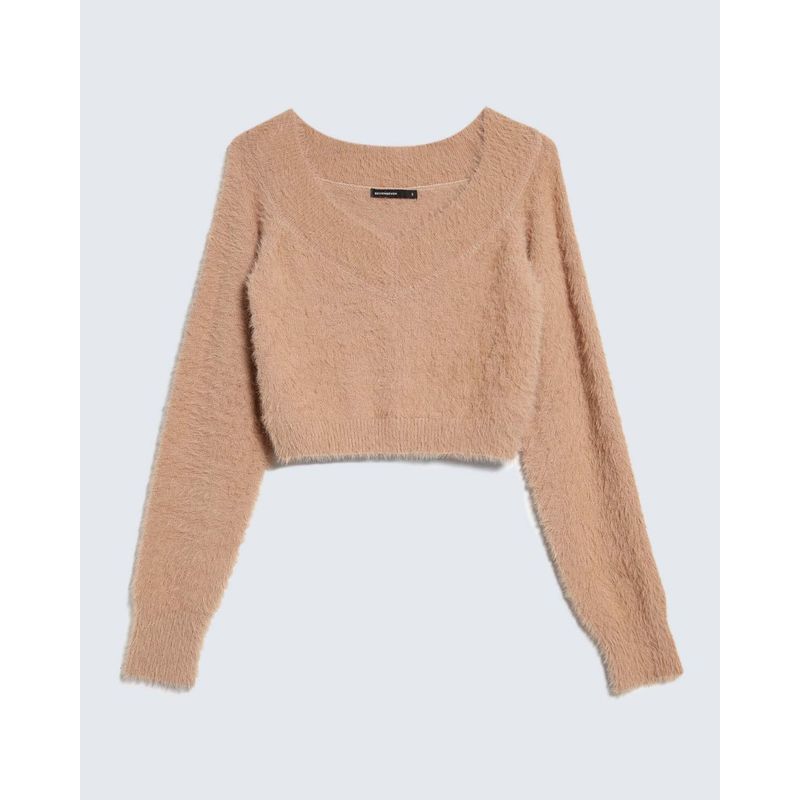 SEVEN SEVEN - Saco Para Mujer Cuello V Color Camel Marca Seven Seven #28330661