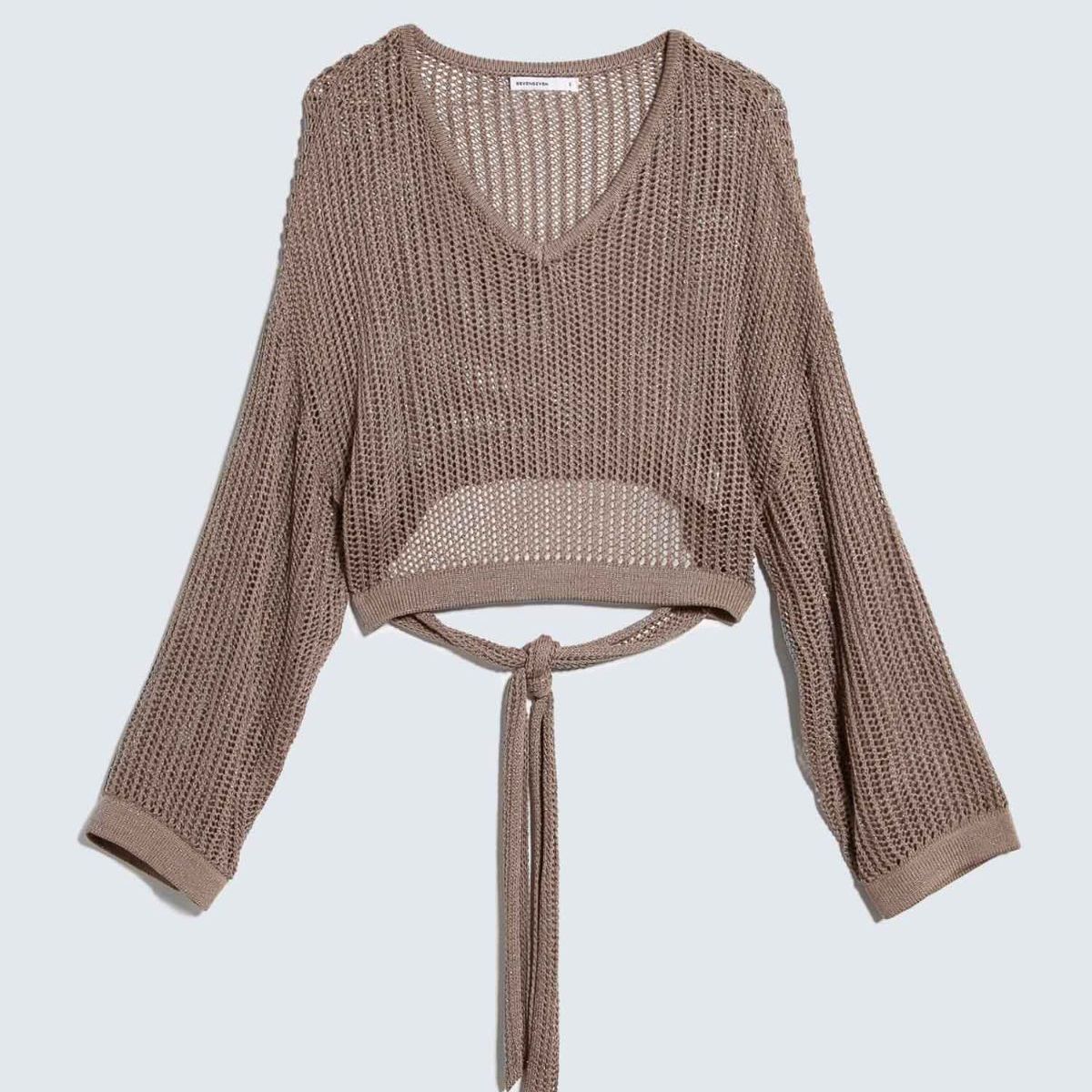 SEVEN SEVEN - Saco Para Mujer Cuello V Color Arena Marca Seven Seven #28330673