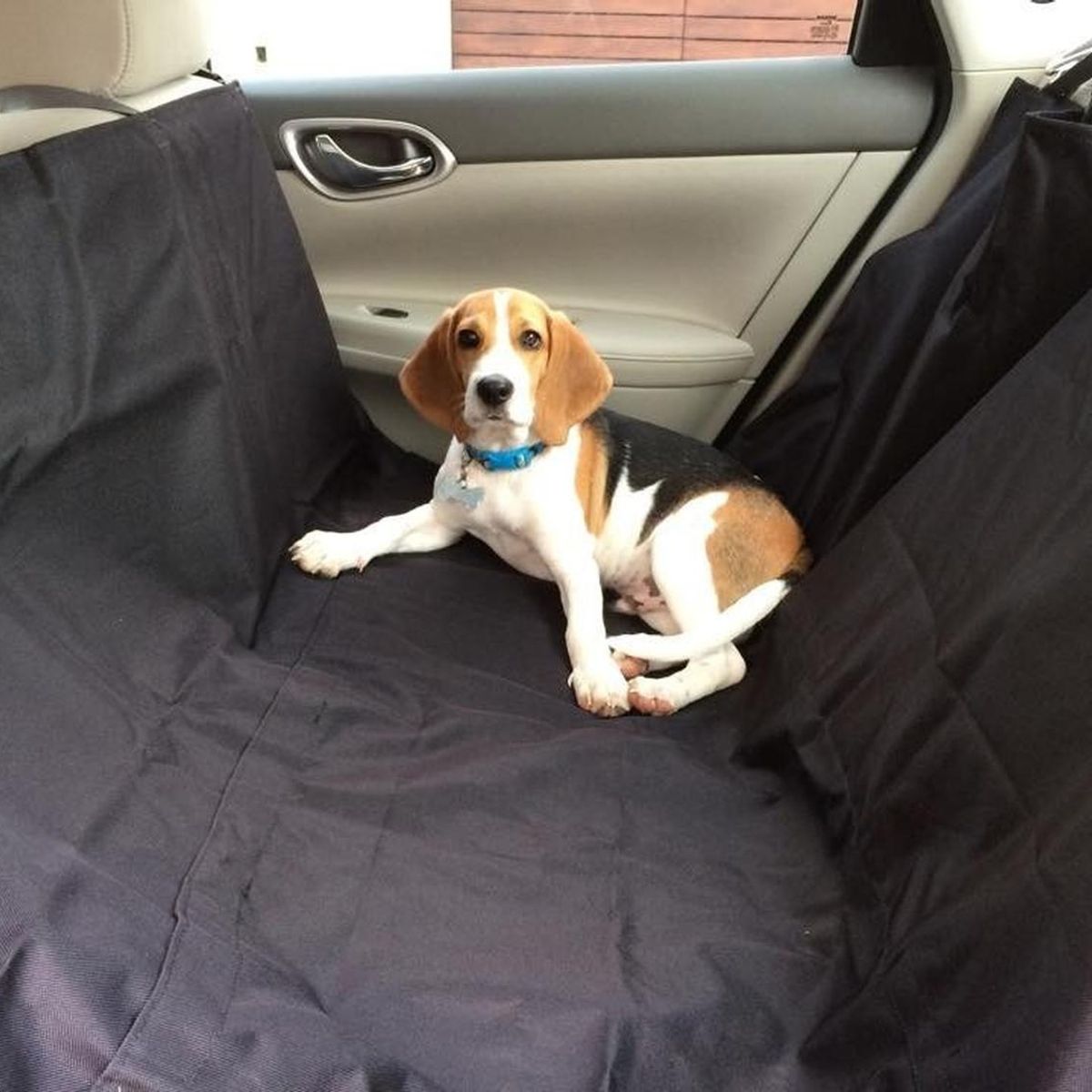VELBROS - Forro Sillas Carro Perro Protector Mascota Funda Cobertor - Negro