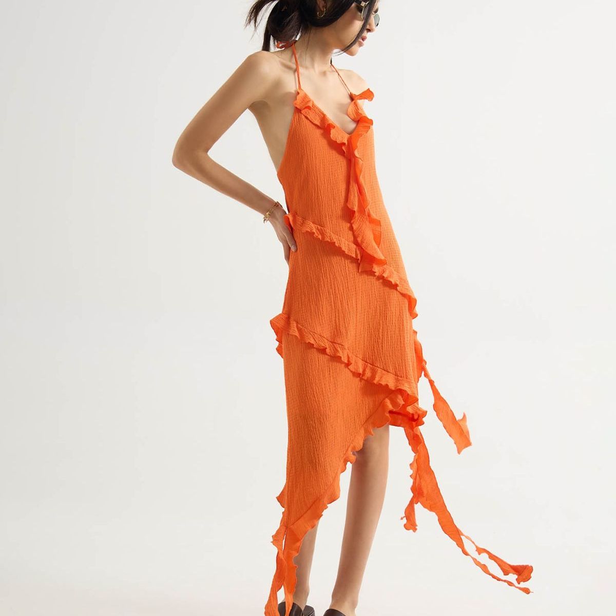 SEVEN SEVEN - Vestido Para Mujer M/Sisa Medio Color Naranja Marca Seven Seven #28171402