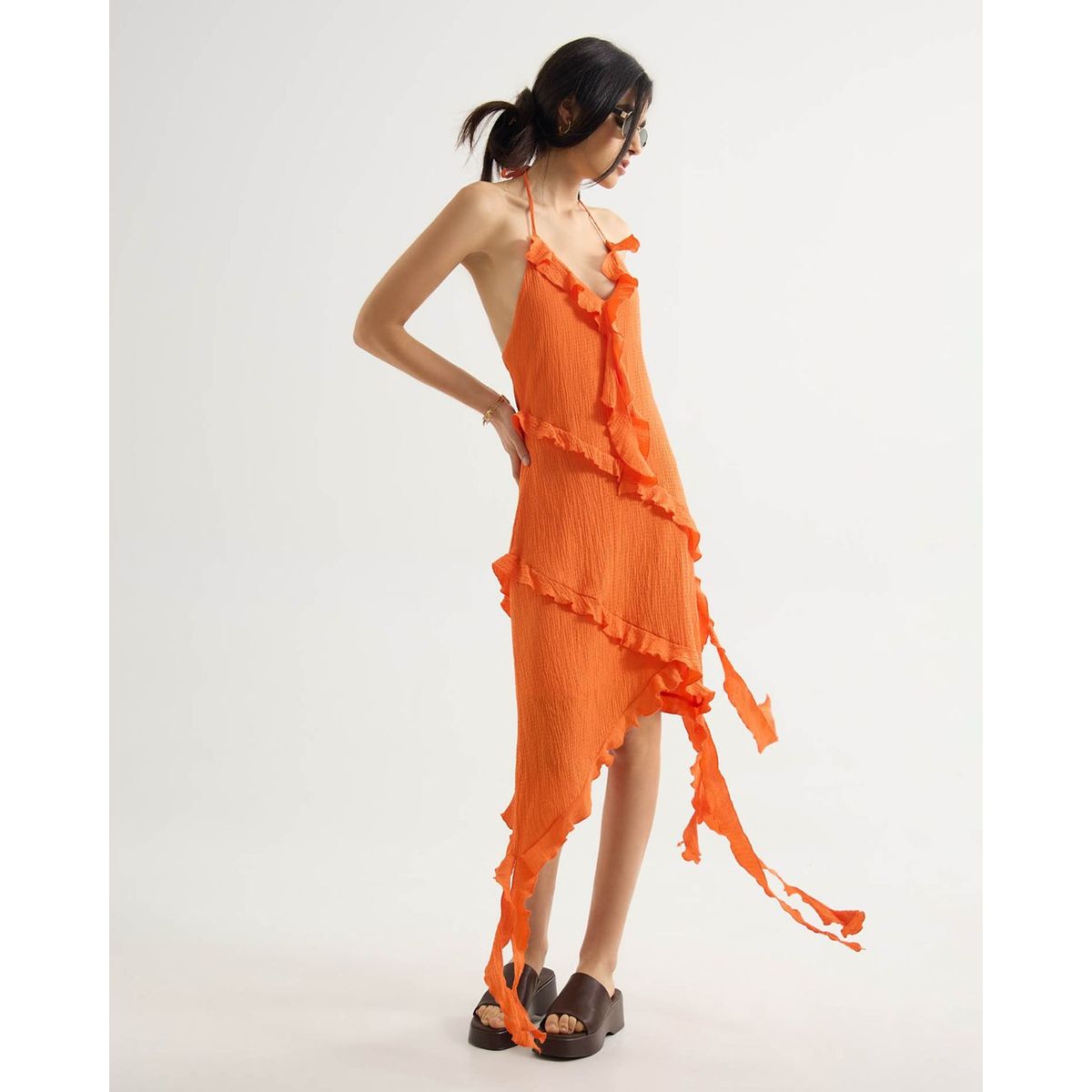 SEVEN SEVEN - Vestido Para Mujer M/Sisa Medio Color Naranja Marca Seven Seven #28171402
