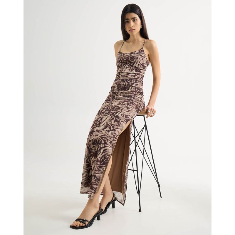 SEVEN SEVEN - Vestido Para Mujer M/Sisa Largo Color Café Marca Seven Seven #28171382