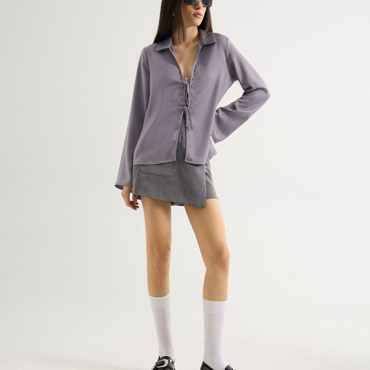 SEVEN SEVEN - Blusa Para Mujer Manga Larga Color Gris Marca Seven Seven #28124053