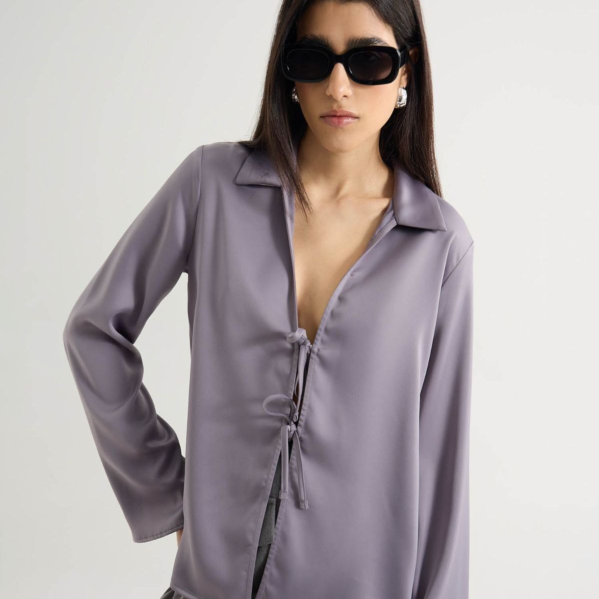 SEVEN SEVEN - Blusa Para Mujer Manga Larga Color Gris Marca Seven Seven #28124053