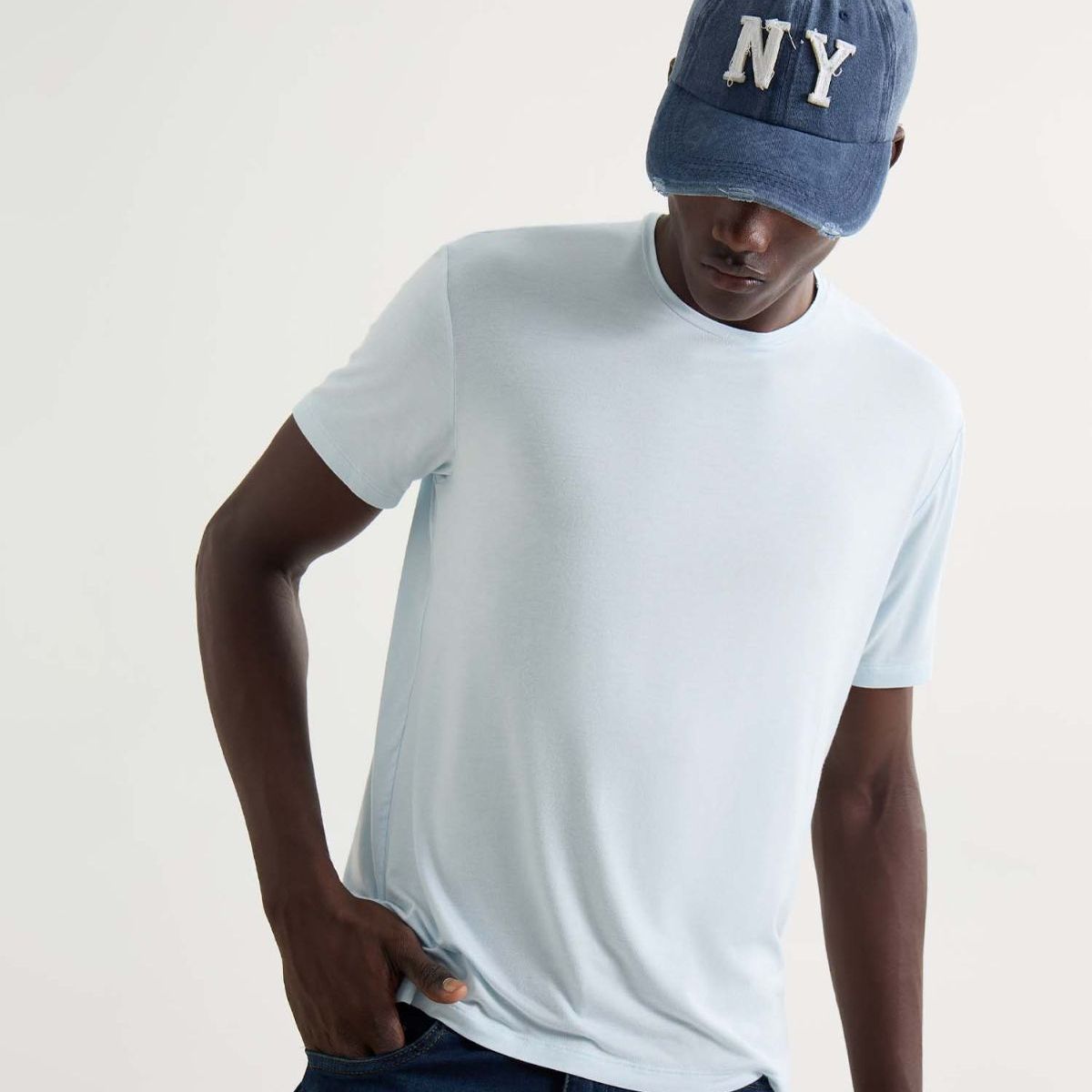 SEVEN SEVEN - Camiseta Para Hombre Manga Corta Cuello Redondo Color Blanco Marca Seven Seven #45091606