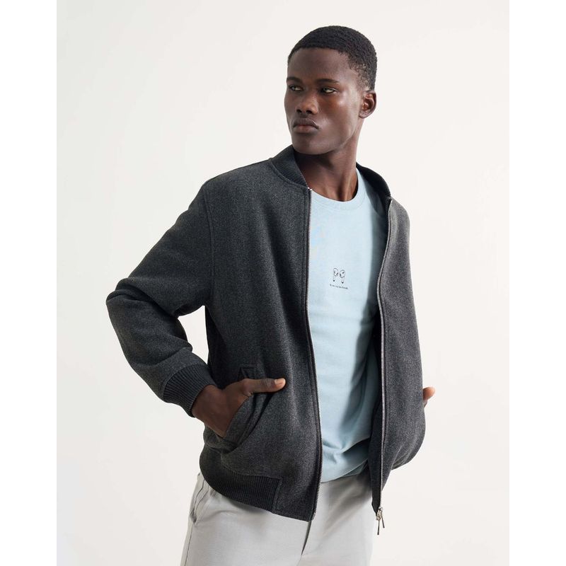 SEVEN SEVEN - Chaqueta Para Hombre Bomber Color Gris Marca Seven Seven #45080477