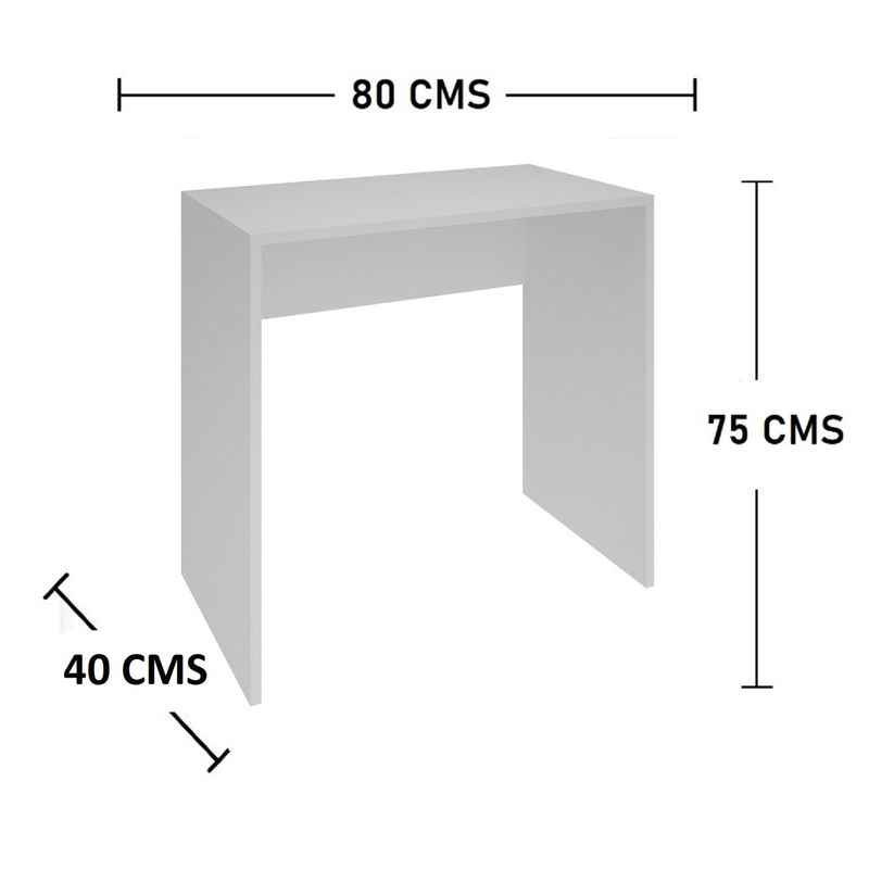 DKO DESIGN - Escritorio Moderno Tomy 75x80x45cm Blanco