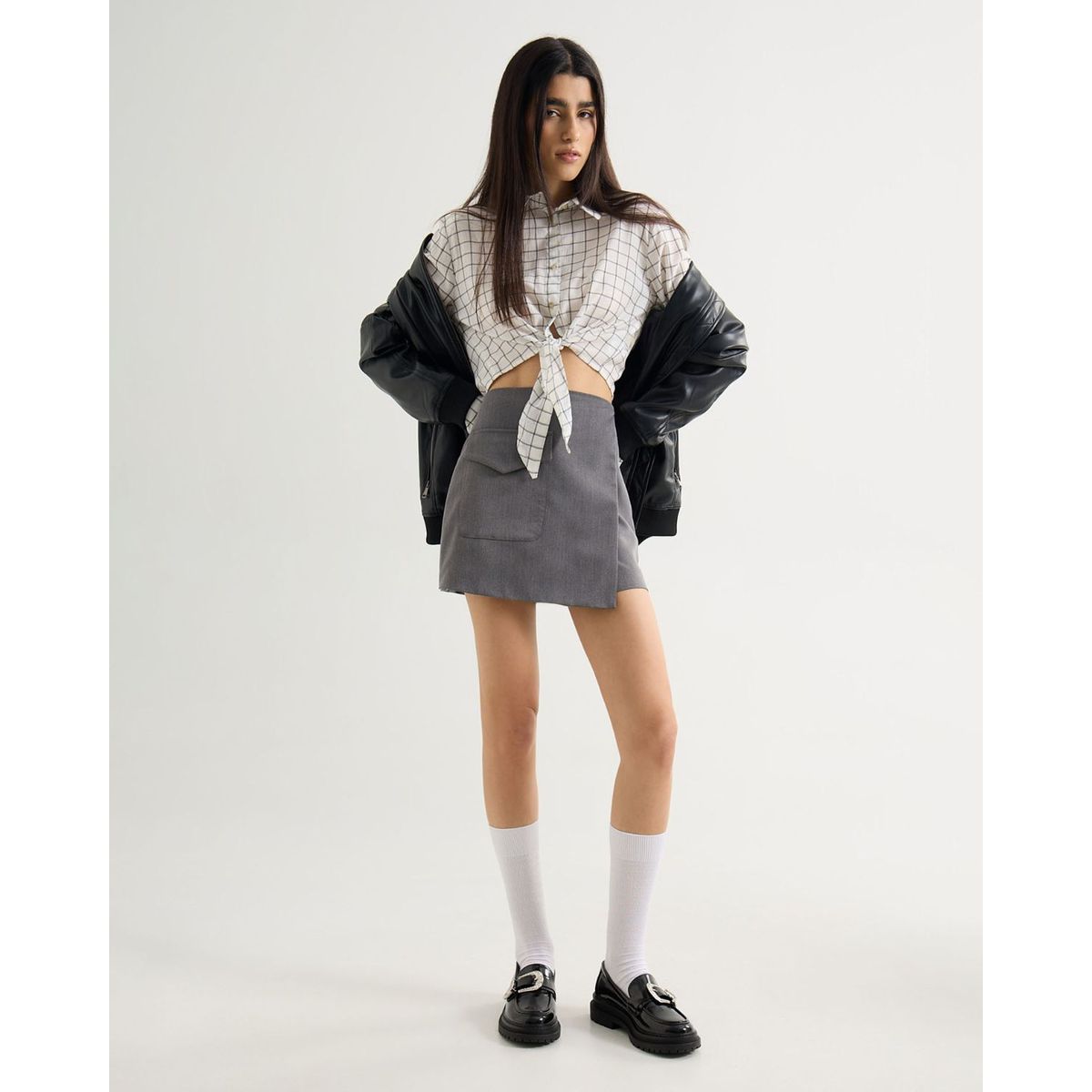 SEVEN SEVEN - Short Para Mujer Multiusos Plano Color Gris Marca Seven Seven #28191087