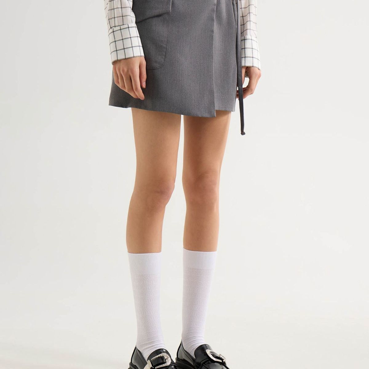 SEVEN SEVEN - Short Con Tapa  Para Mujer Gris Seven Seven