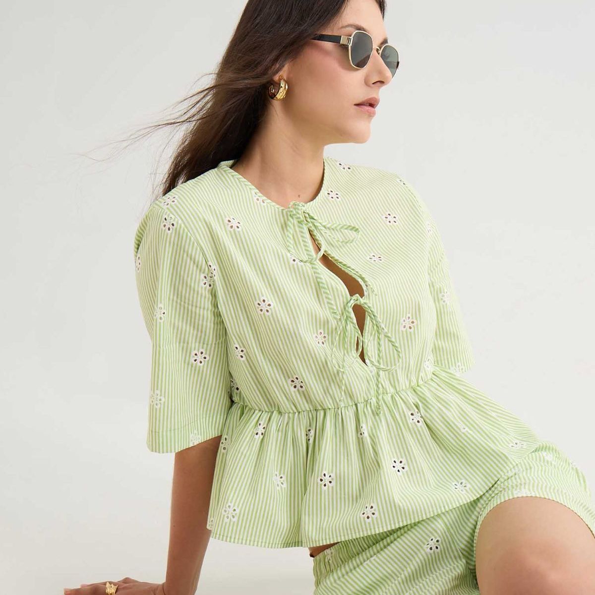 SEVEN SEVEN - Short Para Mujer Multiusos Plano Color Verde Marca Seven Seven #28191086