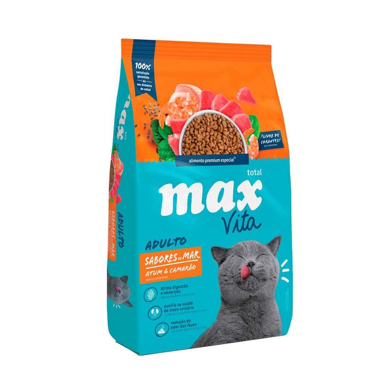 TOTAL MAX - Alimento Max Vita Gato Adulto De  Atún y Camarón 1 Kg