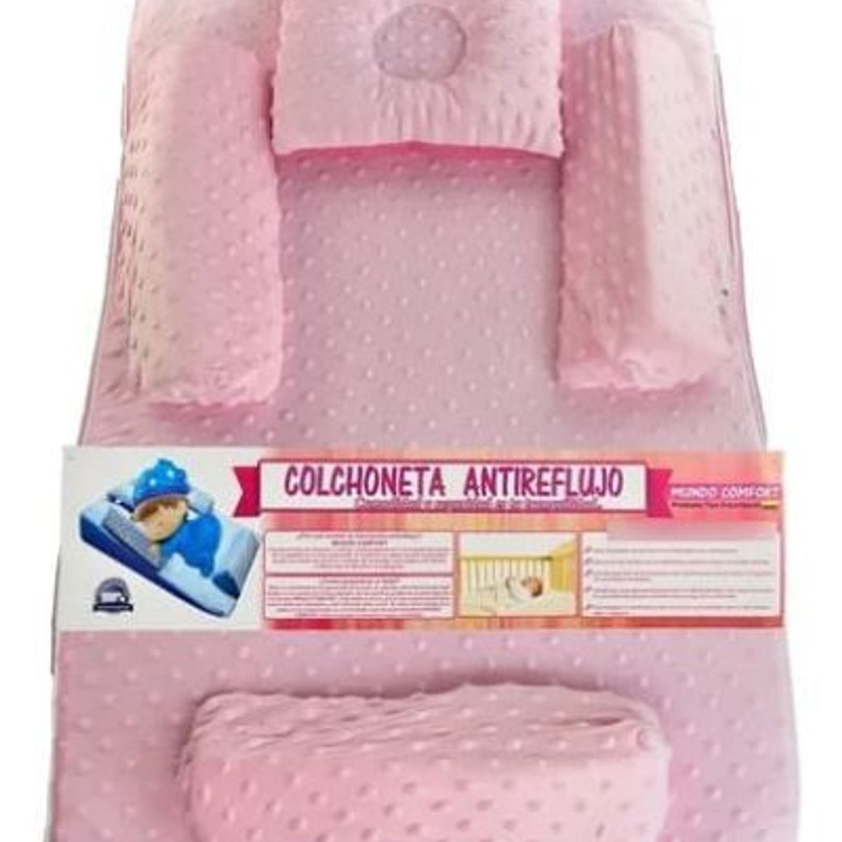 GENERICO - Colchoneta Antirreflujo De Bebe Antialérgica 50x75x14