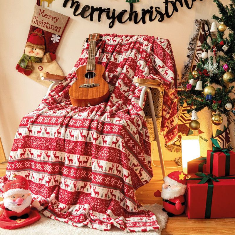 MY HOME STORE - Cobija Estampada Christmas Blanket  Renos