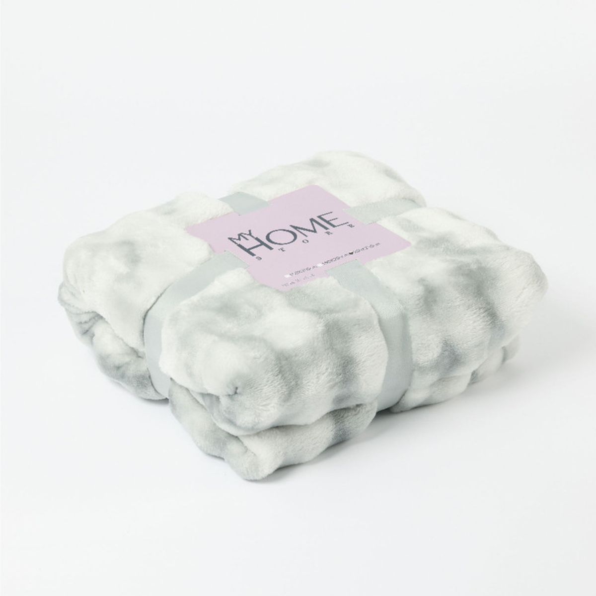 MY HOME STORE - Cobija Alaska Multicolor Blanco con gris Claro