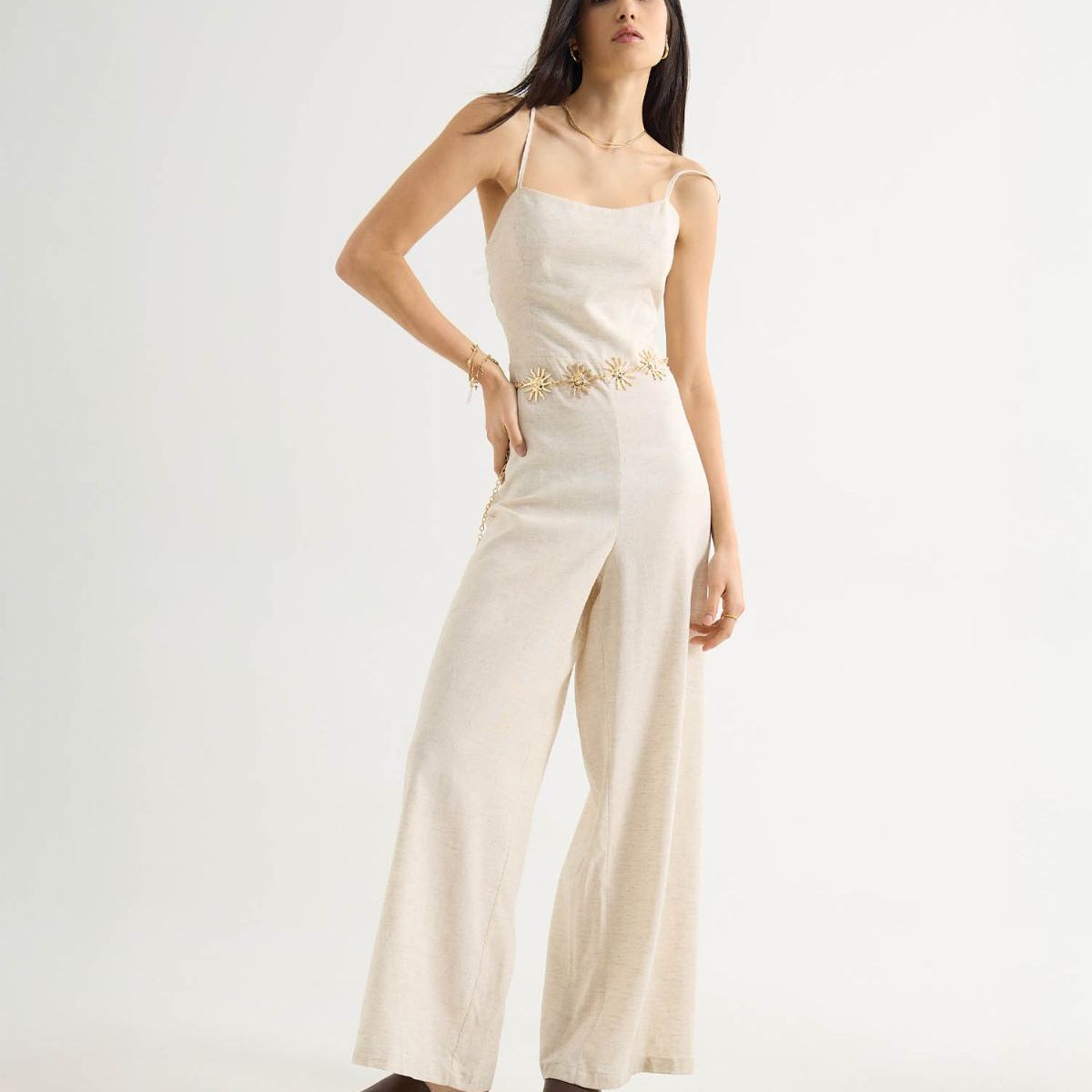 SEVEN SEVEN - Enterizo Para Mujer Manga Sisa Color Crudo Marca Seven Seven #28320435