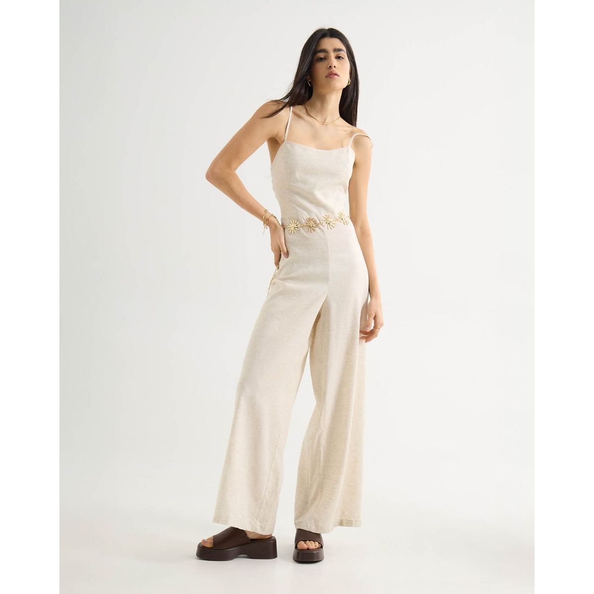 SEVEN SEVEN - Enterizo Para Mujer Manga Sisa Color Crudo Marca Seven Seven #28320435