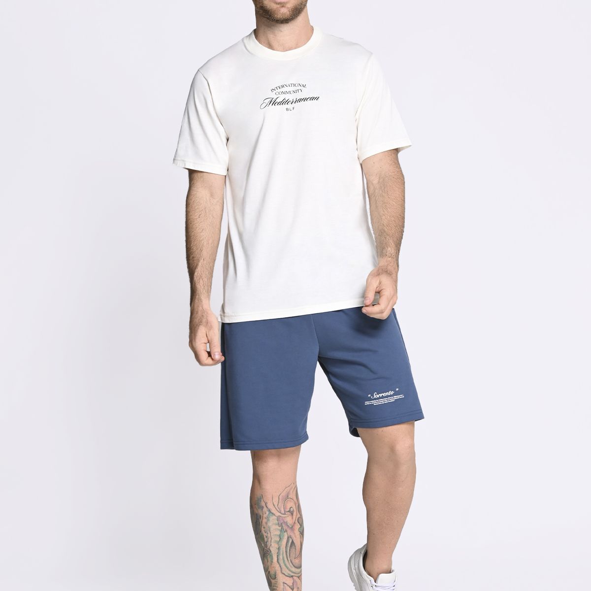 BELIFE - Bermuda Teñida Azul Para Hombre en Poliéster