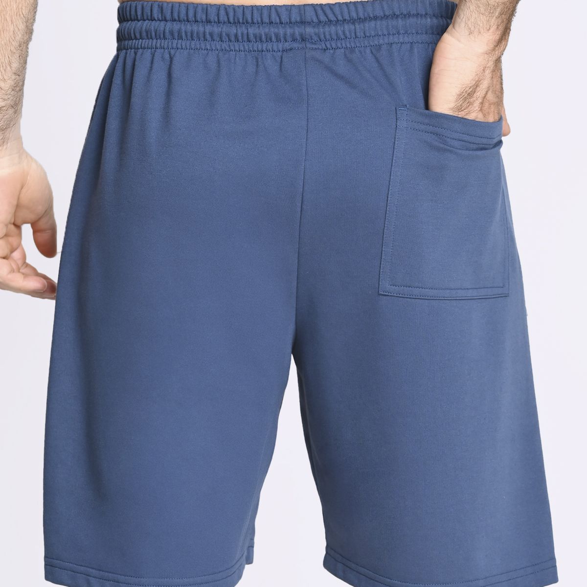 BELIFE - Bermuda Teñida Azul Para Hombre en Poliéster