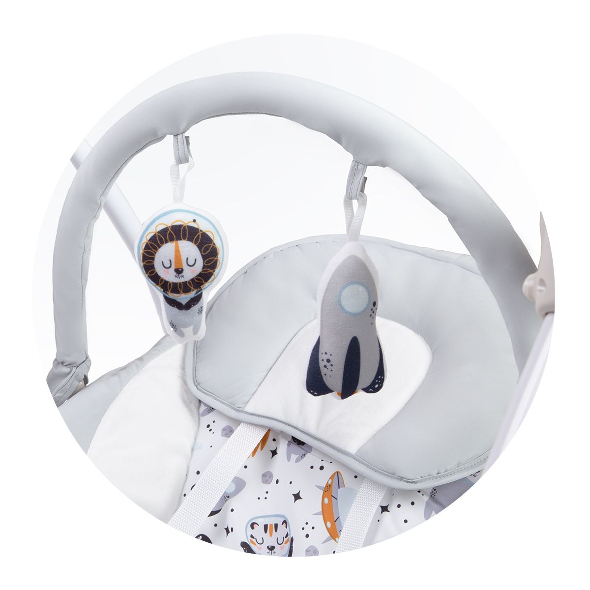 CARESTINO - Mecedora Electrónica Gris Espacial