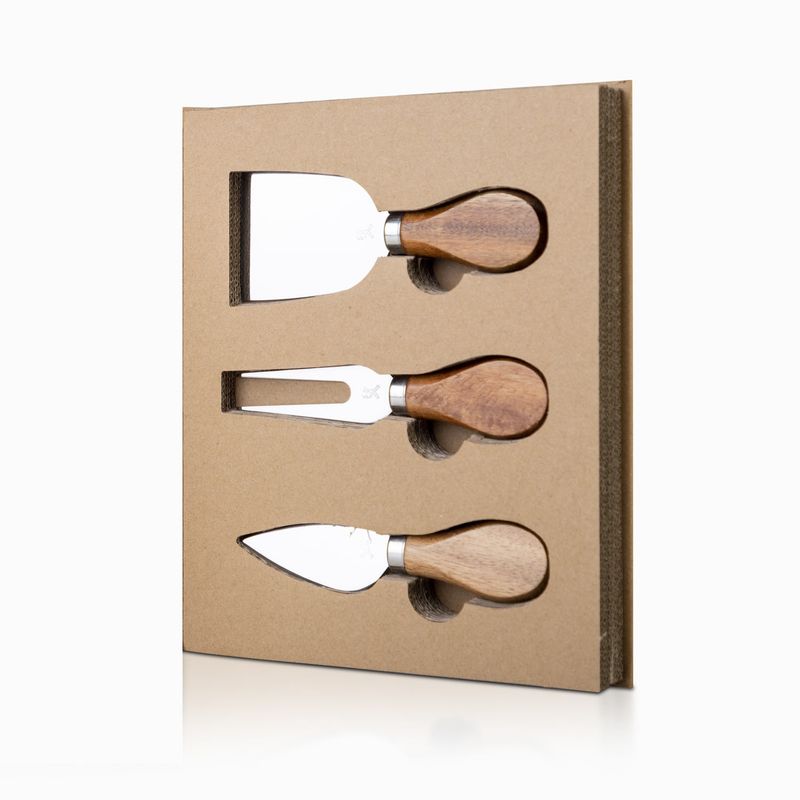 AMBIENTE GOURMET - Set x3 cuchillos para queso Ambiente Gourmet