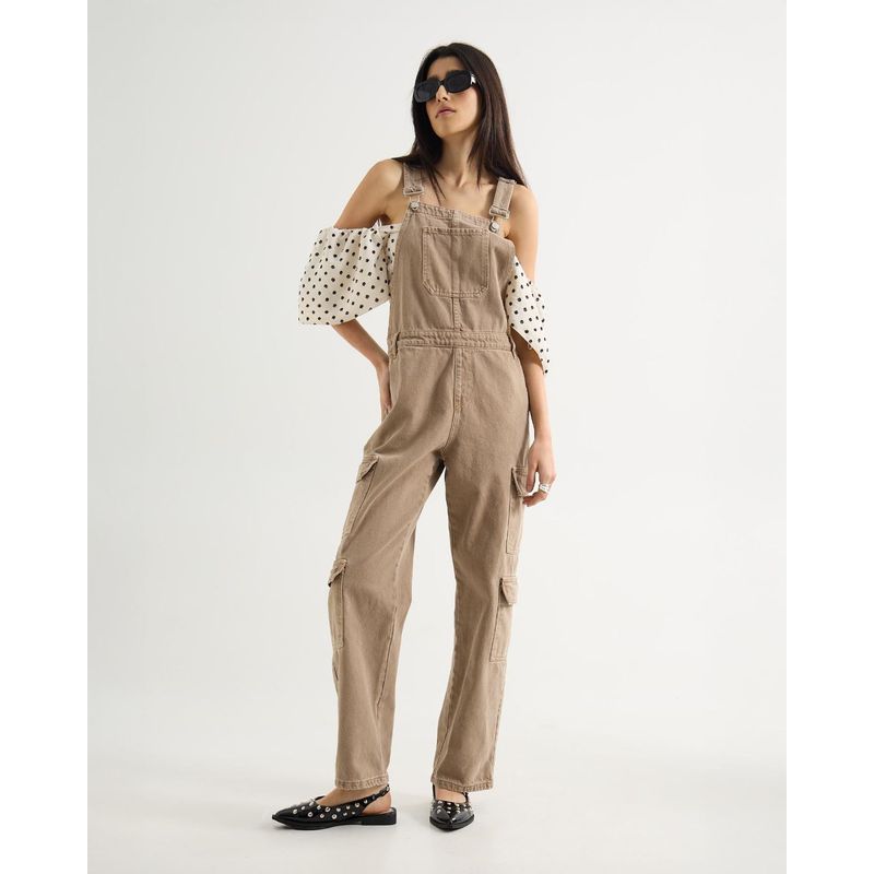SEVEN SEVEN - Enterizo Para Mujer Manga Sisa Color Beige Marca Seven Seven #28320427