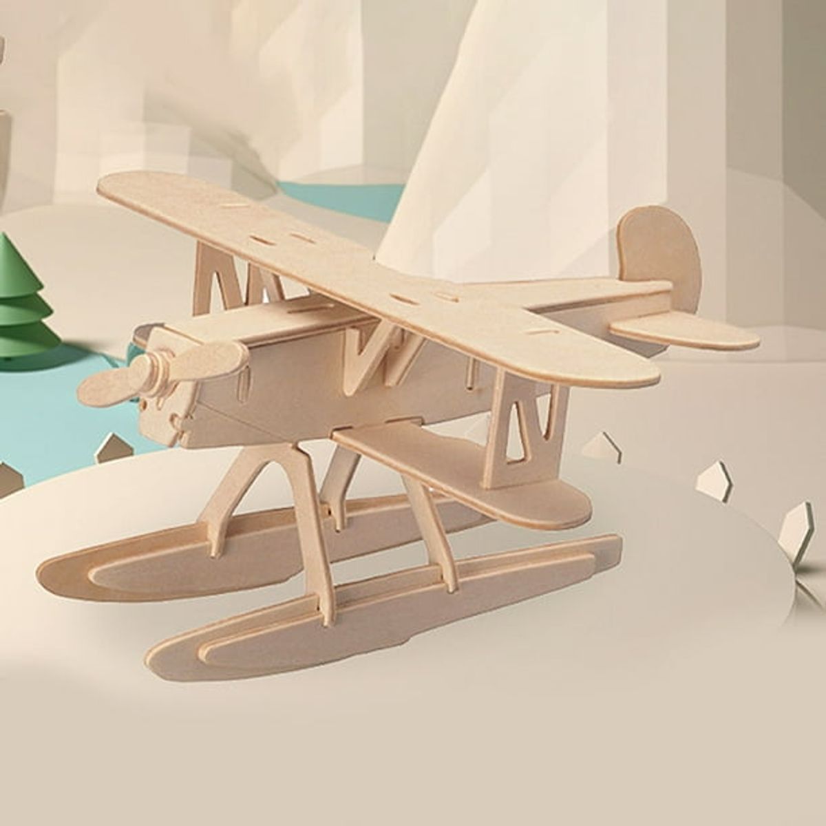 GENERICO - Avión 3D Rompecabeza De Madera