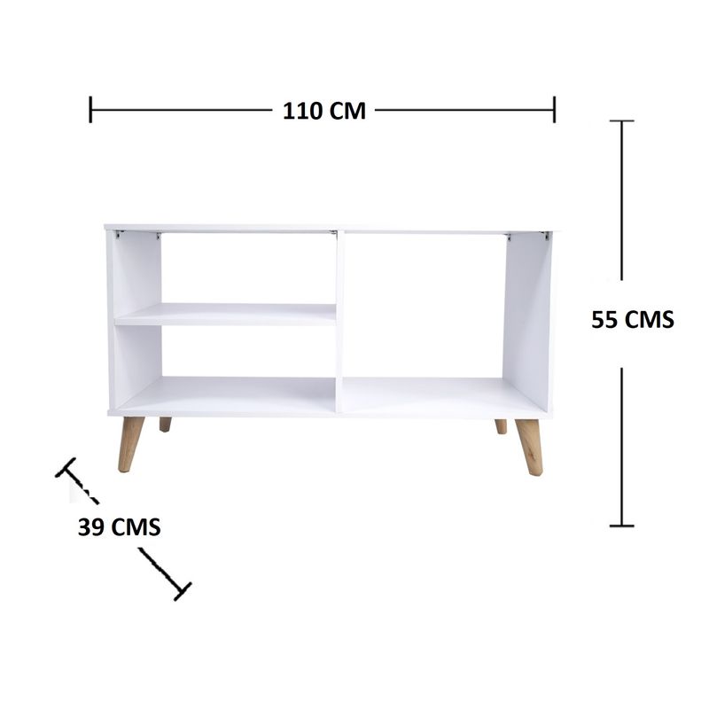 DKO DESIGN - Mesa Para Tv 50"  King 55x110x39cm Blanco