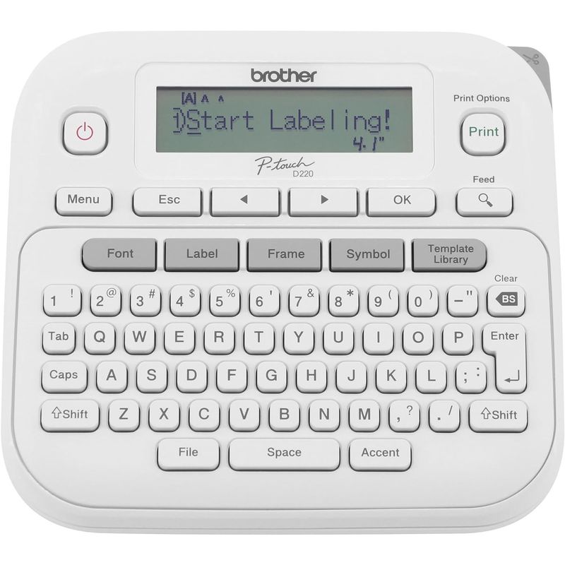 BROTHER - Impresora de Etiquetas Brother P-Touch PTD220 para Oficina y Hogar