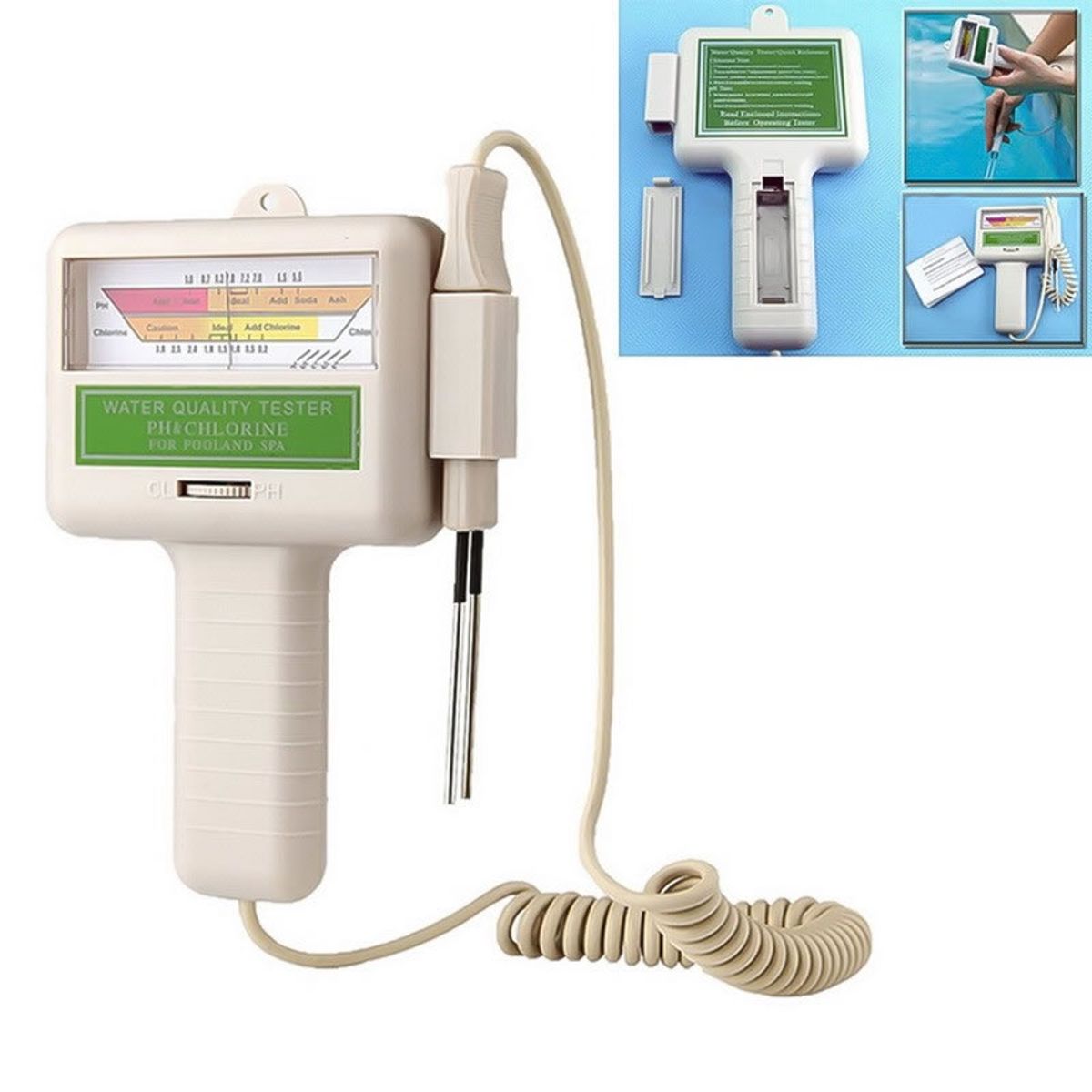 GENERICO - Medidor cloro y ph agua piscina phmetro cl2 calidad